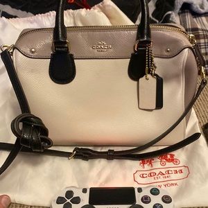 Coach Small Crossbody Bag 2 Tone - A Shape - outer cover incl.